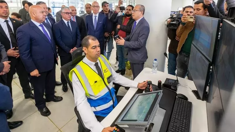كامل الوزير وجمال الدين يشهدان تشغيل محطة البحر الأحمر للحاويات