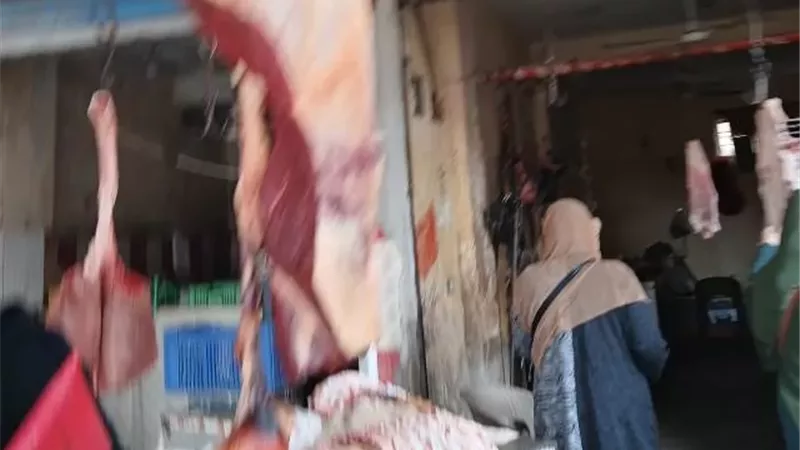 جهاز بدر والبيطرى والتموين يضبطون 200 كيلو لحوم وتحرير 3 محاضر.. صور
