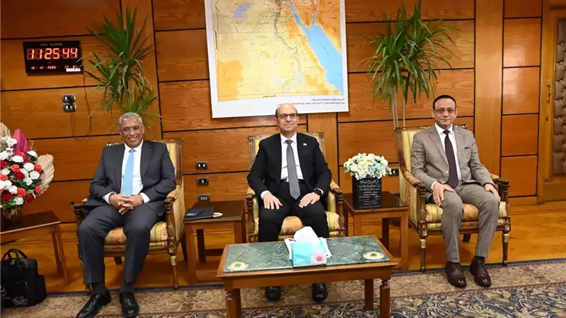 الدكتور المنشاوي يستقبل الرئيس التنفيذي لهيئة تمويل العلوم
