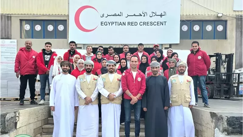 العُمانية للأعمال الخيرية تُدخل آلاف الخيام إلى قطاع غزة