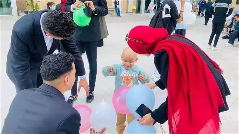 جامعة دمياط تواصل زياراتها لمستشفى سرطان الأطفال 57357