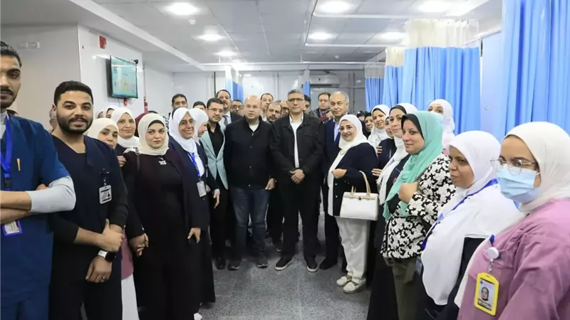 محافظ الجيزة يفتتح مبنى الغسيل الكلوي الجديد بمستشفى أبو النمرس