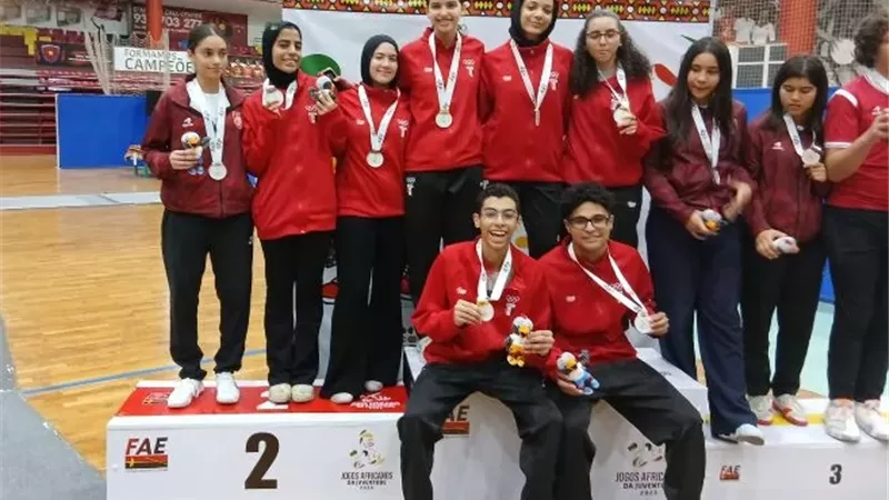 البعثة المصرية تحصد 52 ميدالية بدورة الألعاب الأفريقية للشباب
