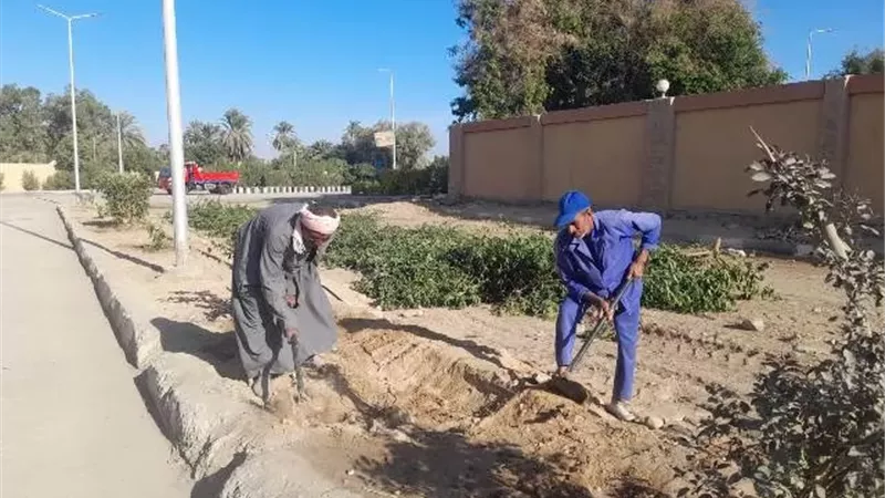 تنفيذ حملات نظافة وتجميل مكثفة بمدينة الطود جنوب الأقصر