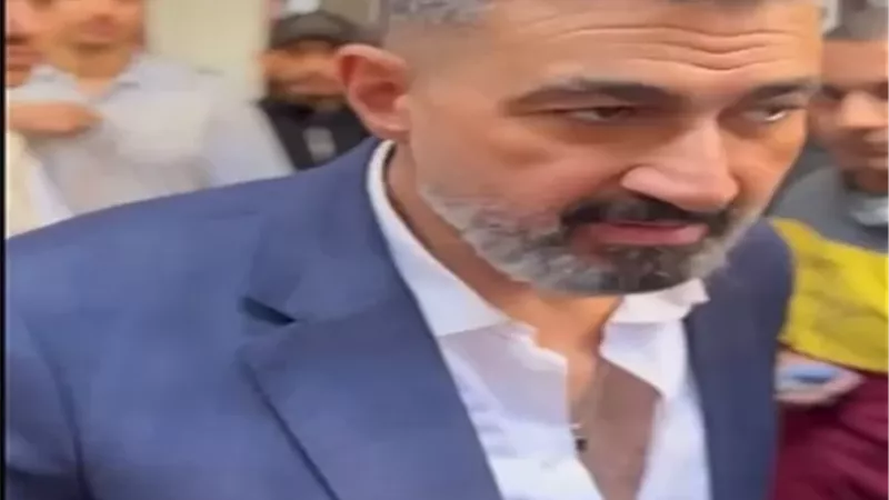 ياسر جلال يصور مشاهد من مسلسل 