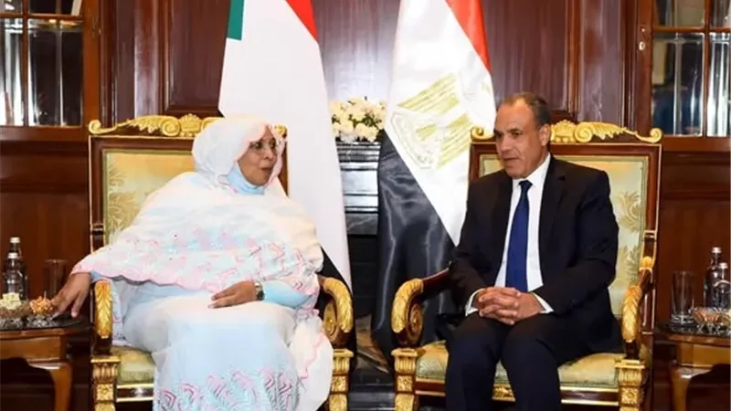 وزير الخارجية يلتقي وزيرة شئون مجلس الوزراء السوداني