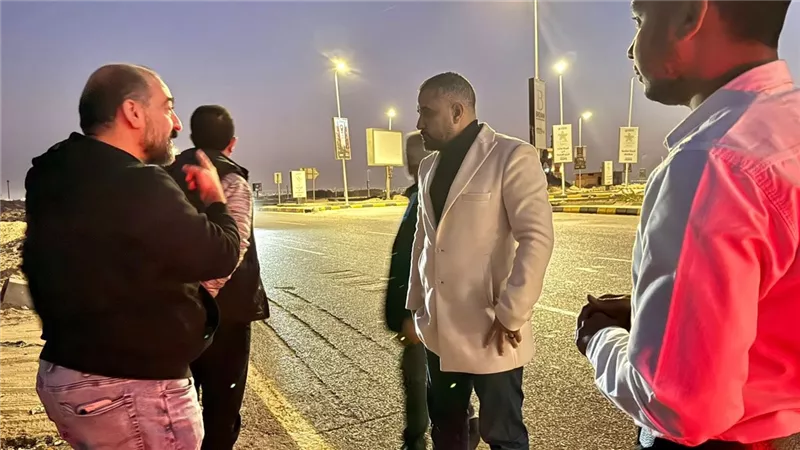 رئيس جهاز مدينة العبور الجديدة يتفقد أعمال البنية التحتية