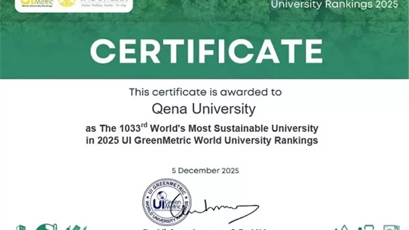 جامعة قنا تقفز 55 مركزا بتصنيف الاستدامة الإندونيسي لعام 2025
