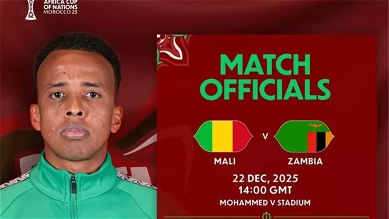 كاف يعلن طاقم تحكيم مباراتي جنوب إفريقيا أمام أنجولا ومالي ضد زامبيا