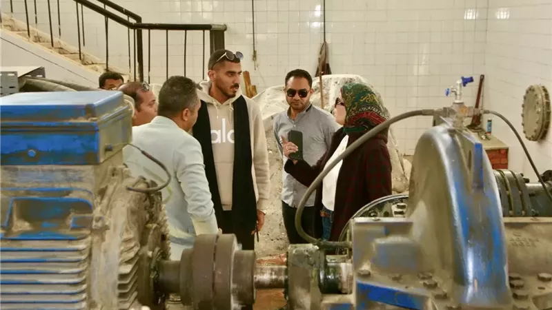 استقرار تشغيل محطة مياه المنطقة الصناعية بالسويس الجديدة
