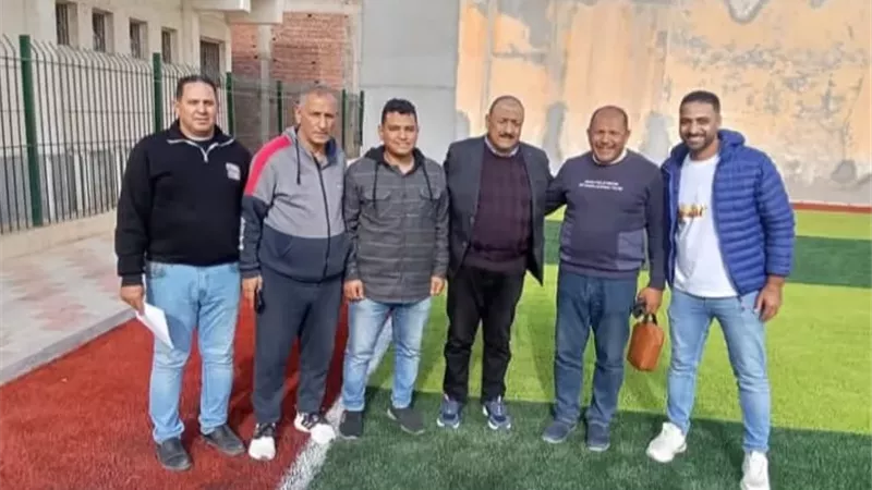 فرع الدقهلية لكرة القدم يعاين ملعب المطرية للعب عليه