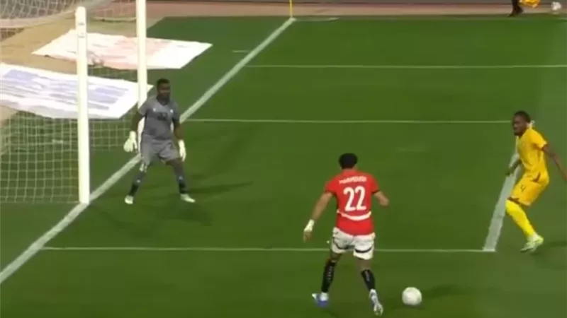 مرموش يدرك هدف التعادل لمنتخب مصر في مرمى زيمبابوي