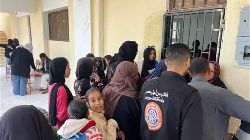 جامعة القناة تطلق قافلة تنموية لقرية النصر بالإسماعيلية