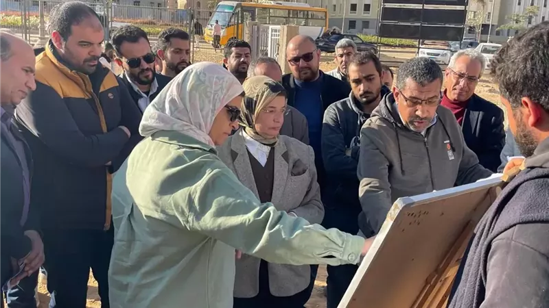 مسئولو جهاز العاصمة الجديدة يتفقدون الحي السكني الخامس