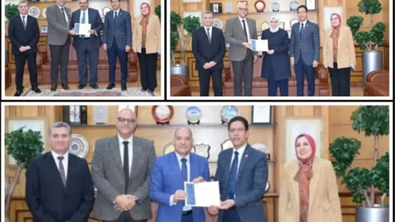 جامعة بنها تكرم الكليات الفائزة بمسابقة أفضل المواقع الإلكترونية