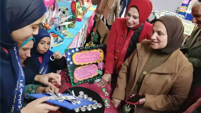 مدير تعليم القاهرة تتابع سير الدارسة بمدرسة صفية زغلول