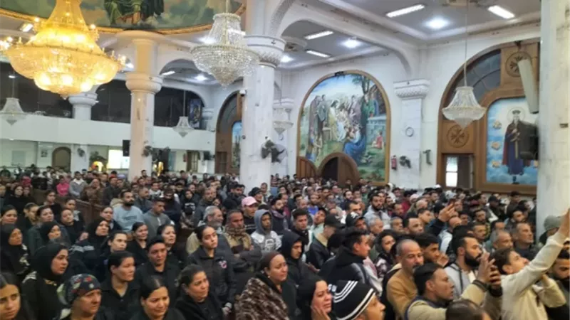 جنازة مينا ضحية الهجرة غير الشرعية باليونان في المنيا