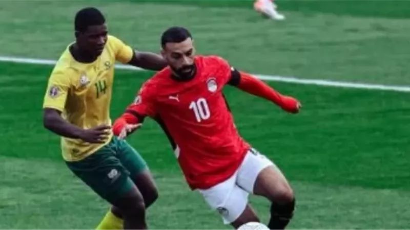 بعد 75 دقيقة منتخب يتقدم علي جنوب افريقيا بهدف العالمي صلاح