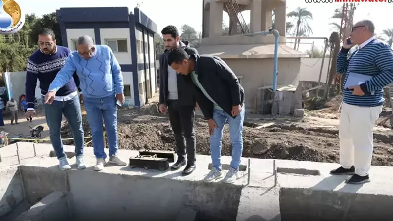 رئيس مياه المنيا يتفقد عدد من محطات المياه للوقوف على نسب التنفيذ