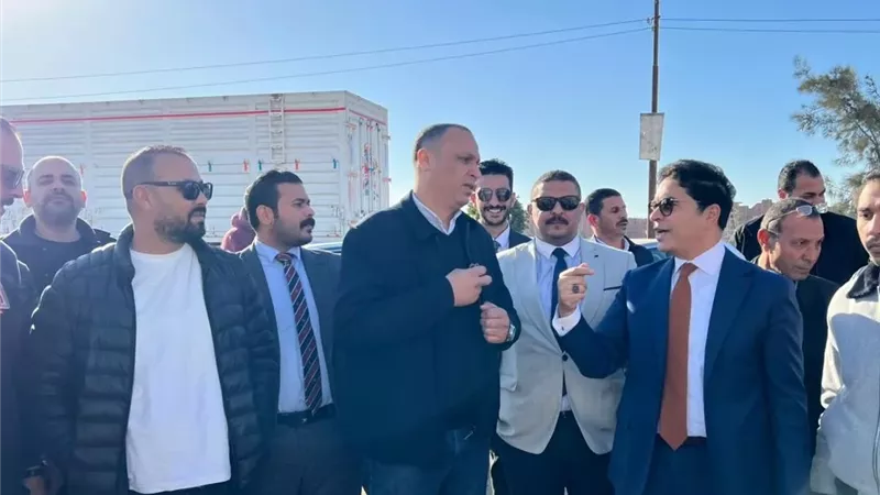 النائب محمد طلبة يتفقد إنشاءات مجمع محاكم القنطرة غرب