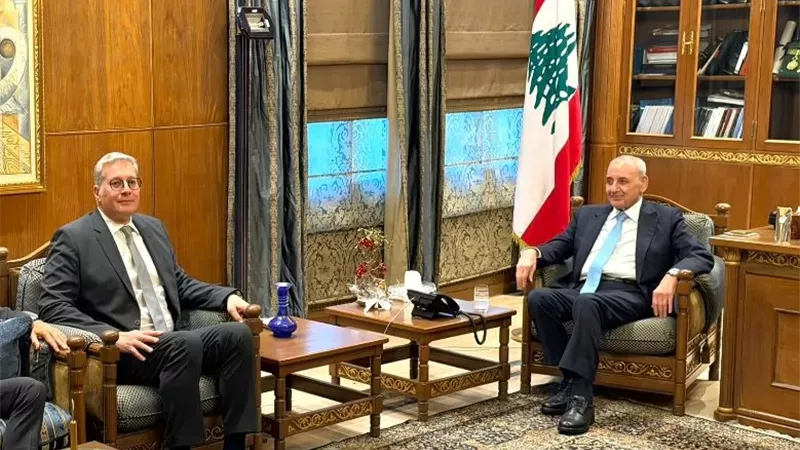رئيس مجلس النواب اللبناني يستقبل وزير البترول