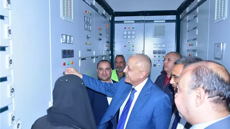 إفتتاح 3 محطات للصرف الصحى غرب الأقصر