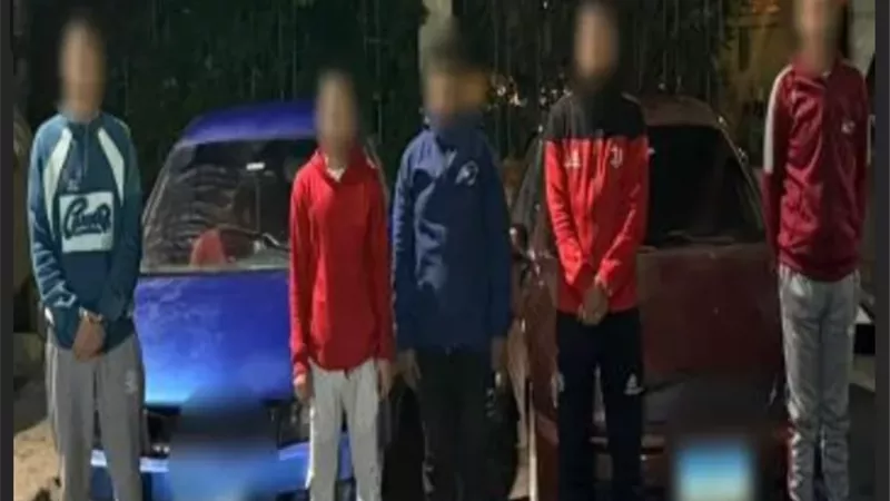 ضبط 5 أشخاص أحدثوا ضوضاء أسفل أحد المنازل بالإسماعيلية