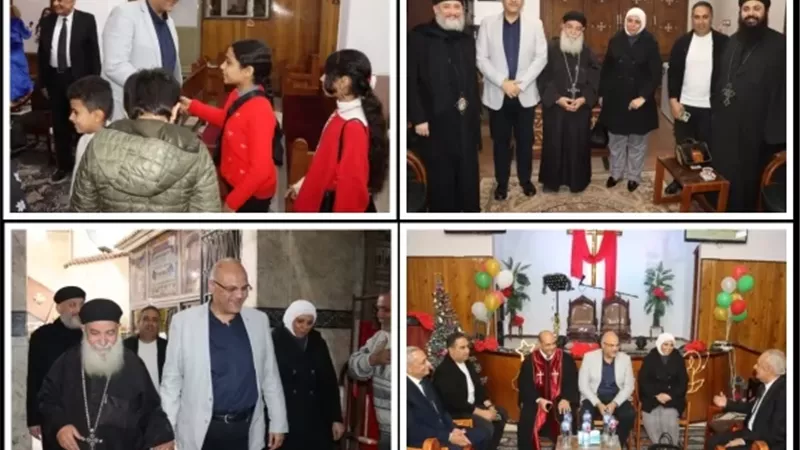 محافظ القليوبية يهنئ الكنائس ببنها بالعام الميلادي الجديد 2026