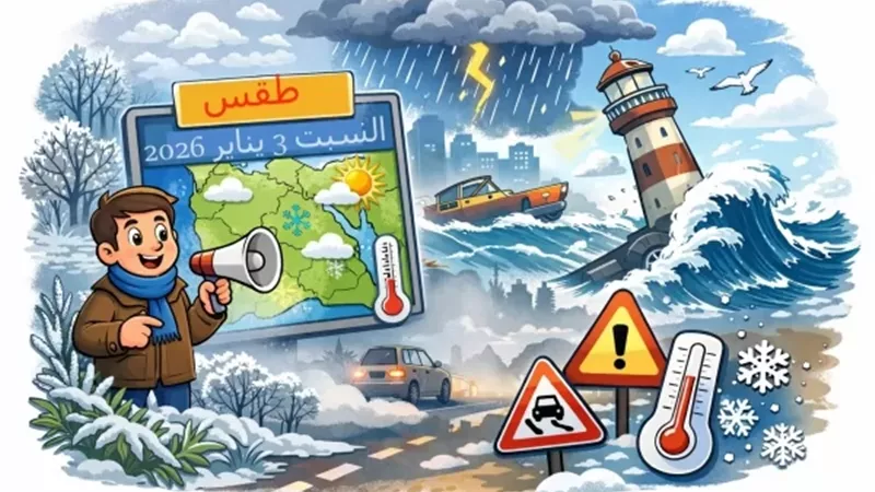تحذير من الأرصاد | حالة الطقس غدًا السبت ودرجات الحرارة المتوقعة