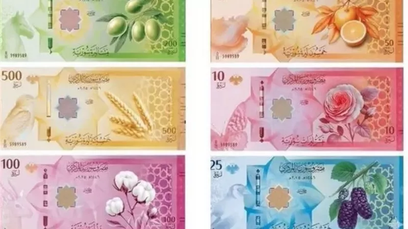 فواكه وكائنات حية على العملة السورية الجديدة