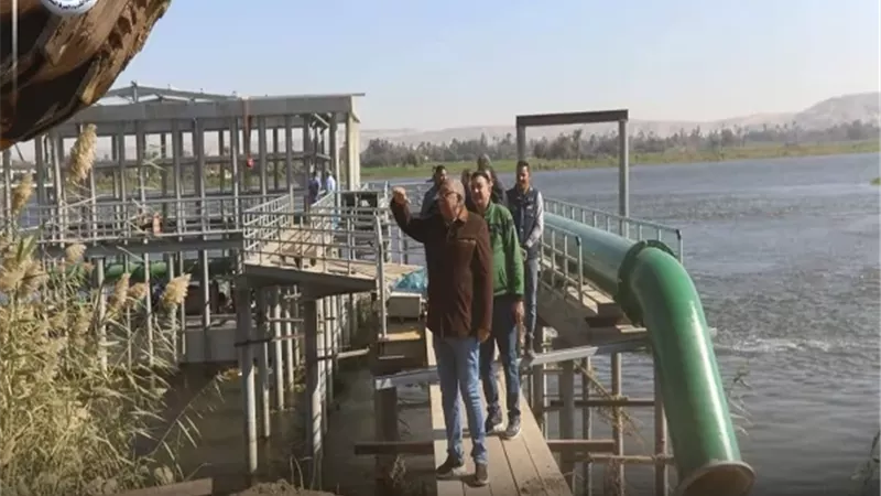 رئيس مياه المنيا يتفقد مشروعات مياه الشرب والصرف الصحي بمركز ملوي