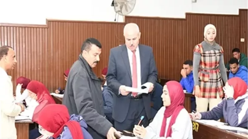 انتظام الامتحانات بكلية علوم الرياضة بجامعة قناة السويس