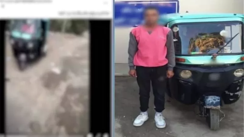 ضبط سائق توك توك تعمد الاصطدام بسيارة وهدد قائدها بشبرا الخيمة