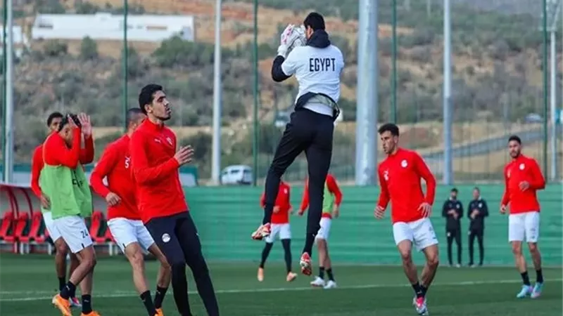 منتخب مصر يختتم إستعداداته لمواجهة بنين بأمم إفريقيا