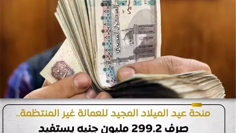 بدء صرف منحة العمالة غير المنتظمة لـ199,524 عاملًا