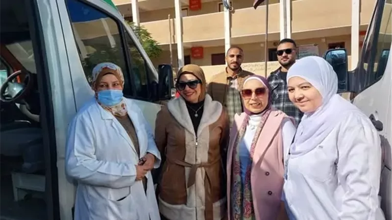 7 عيادات تخصصية تعالج أهالي تل ابوحامد بالإسماعيلية