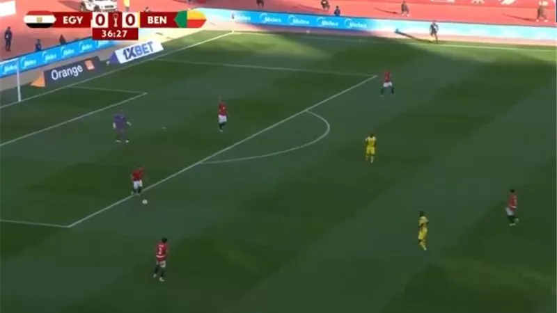 منتخب مصر يتعادل مع بنين سلبيا في الشوط الاول في كأس امم افريقيا