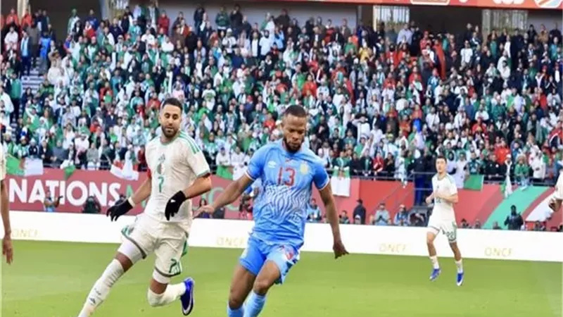 التعادل السلبى يحسم الشوط الأول بين الجزائر والكونغو الديمقراطية