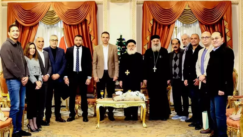 مجلس إدارة سموحة يزور المقر البابوي لتقديم التهنئة