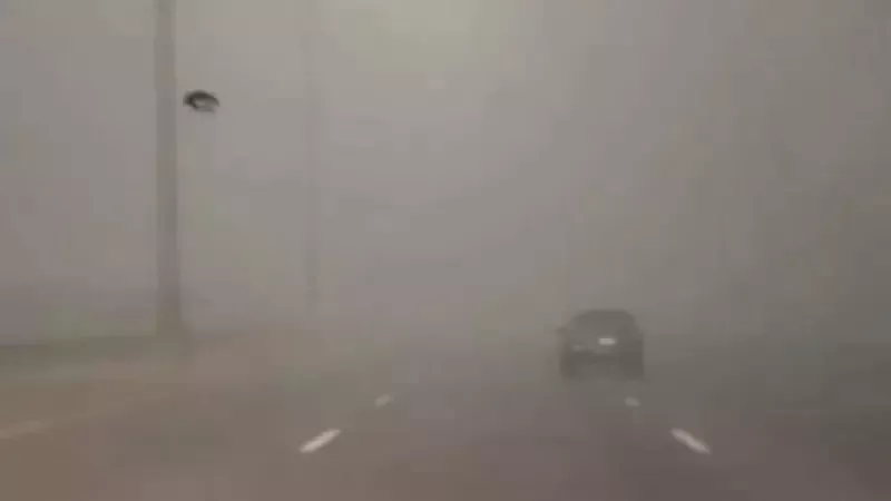 غلق الطريق الإقليمى فى المنوفية بسبب الشبورة المائية