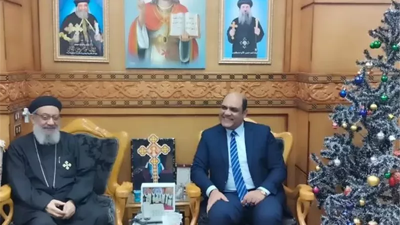 رئيس مدينة دسوق يقدم التهئنة للأخوة الأقباط بعيد الميلاد المجيد
