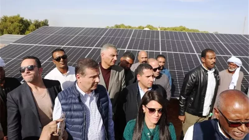 وزراء التخطيط والزراعة ومحافظ أسوان يتفقدون تشغيل محطة الشهامة