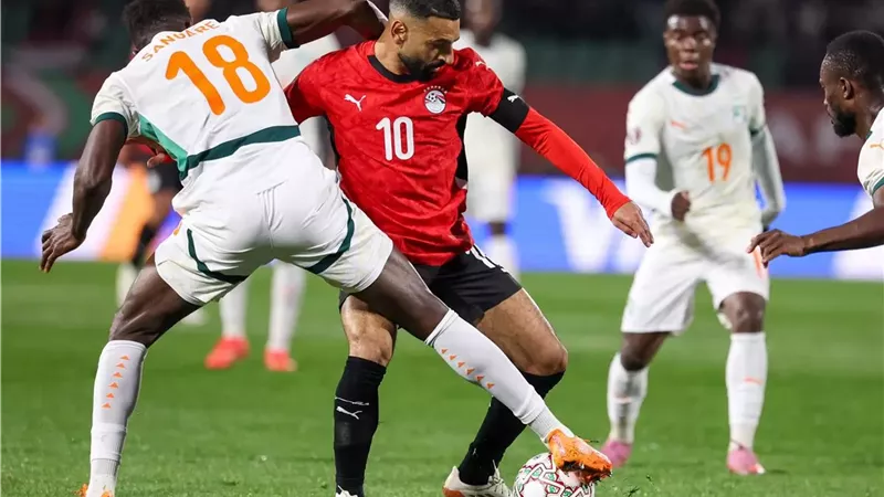 بعد فوز مصر علي كوت ديفوار.. تعرف علي تقييم محمد صلاح في المباراة