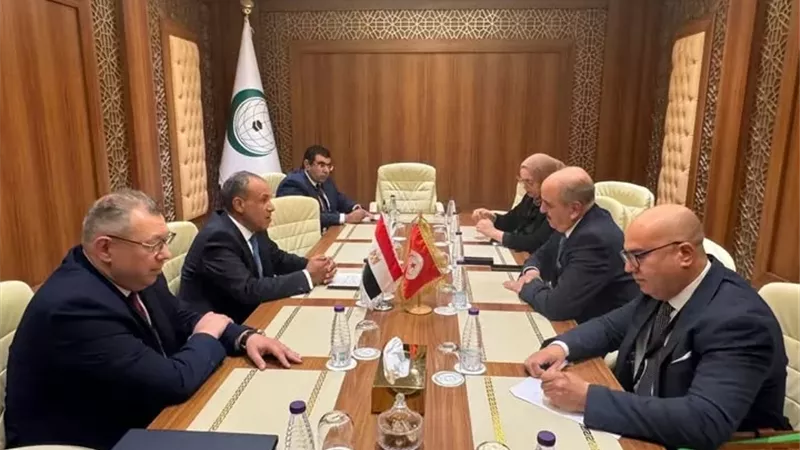 وزير الخارجية يؤكد لنظيره التونسي الحرص على الارتقاء بمستوى العلاقات بين البلدين