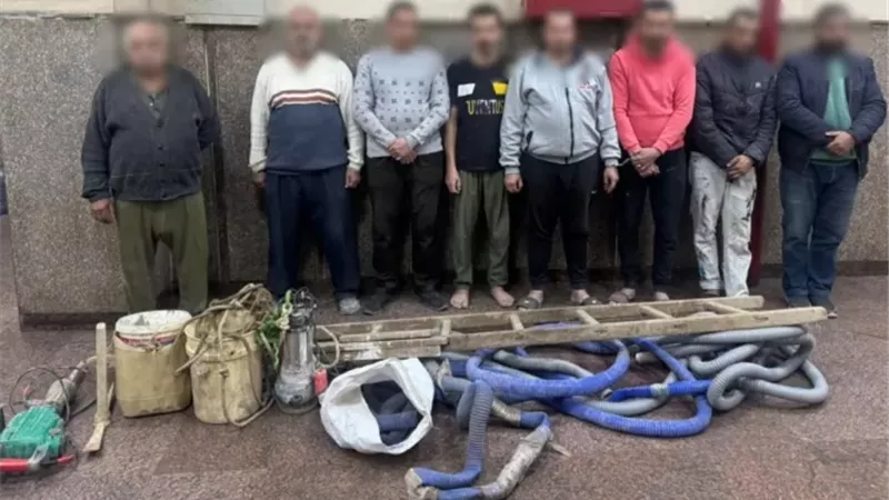 الكنز الوهمى .. ضبط 8 أشخاص ينقبون عن الأثار بالسيدة زينب
