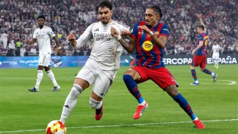 برشلونة يتوج بالسوبر الإسباني للمرة 16 في تاريخه علي حساب ريال مدريد