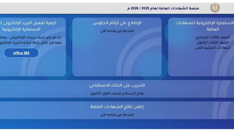 خطوات تسجيل استمارة التقدم لامتحانات الثانوية العامة 2026