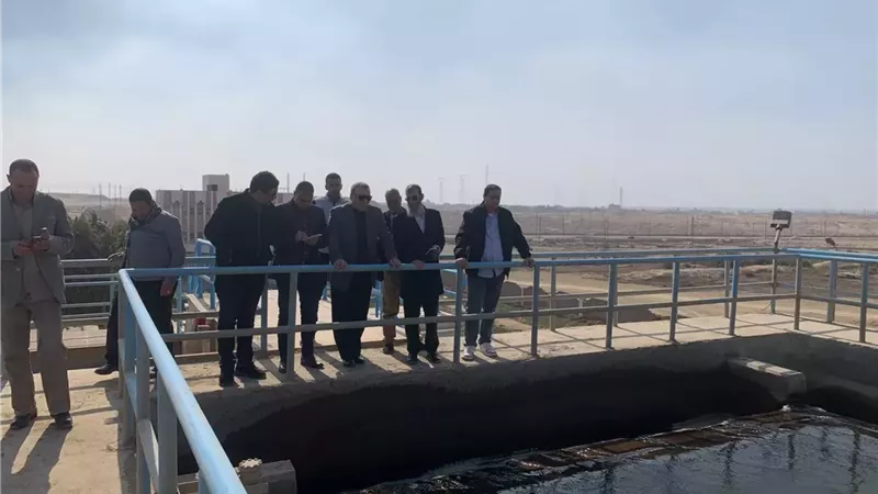 رئيس شركة مياه البحر الأحمر يتابع اعمال الصيانه بمحطة اليسر
