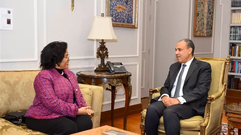 وزير الخارجية يبحث مع مديرة النيباد سبل تعزيز التعاون في افريقيا