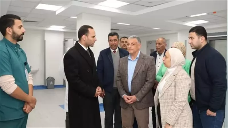 محافظ الإسماعيلية يتفقد مستشفى التل الكبير التخصصي قبل افتتاحها